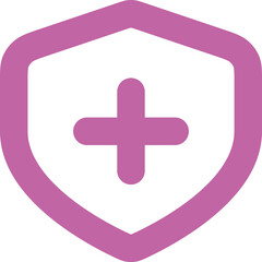 Fototapeta premium Shield Plus icon design logo