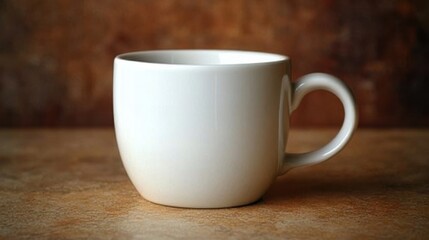 White coffee mug. Generative AI