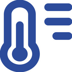 Temperature List icon design logo