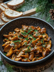 Ackee and saltfish garnished with fresh parsley, cozy Jamaican breakfast ambiance, inviting and flavorful