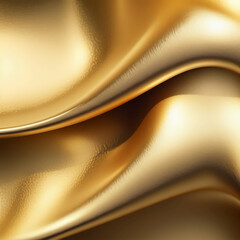 Luxurious Gold Texture Background Featuring Shiny Foil and Gradient Effects, Ideal for High-End Design Presentations and Visuals.