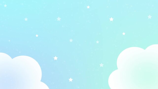 ループするかわいい星空背景