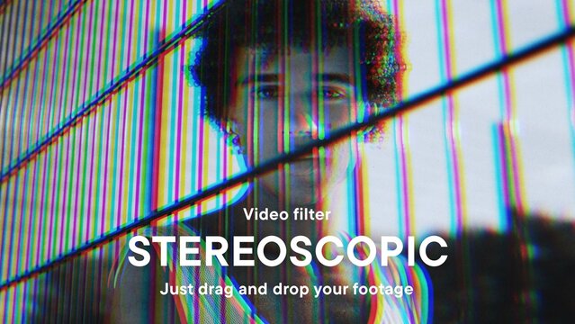 Stereoscopic Video Filter Effect Template
