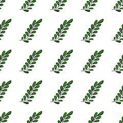 Seamless pattern. Folk ornament. Pattern in hand drawn style