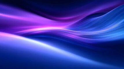 Naklejka premium Abstract Digital Art with Wavy Lines in Blue and Purple Hues