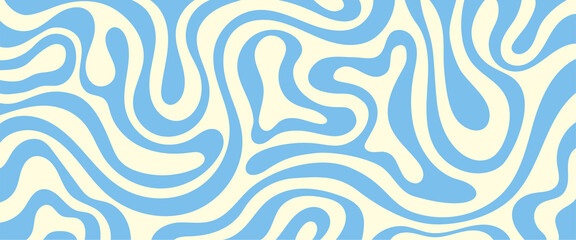 Abstract blue illustration on white background. Art line ornament. Water Wave Logo abstract design