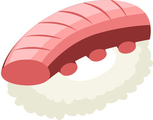 Tako Octopus Sushi. Tako sushi of Japanese food.. Tako Nigiri Sushi or Octopus on Japanese Rice..