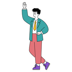 Businessman. Flat Vector Illustration