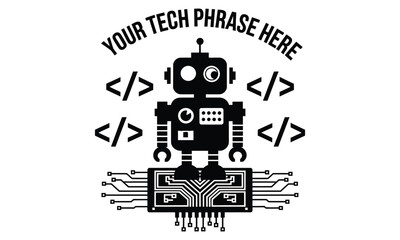 Obraz premium Innovation Technology Robotic Icons