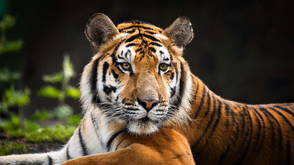 Tiger in its natural environment.