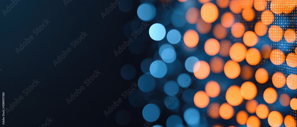 Aufkleber dynamic light patterns abstract background digital art modern environment close-up view visual explo