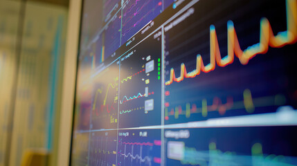 Obraz premium Metabolic rate graph showing individual's energy expenditure over time, essential for understanding health and fitness trends.