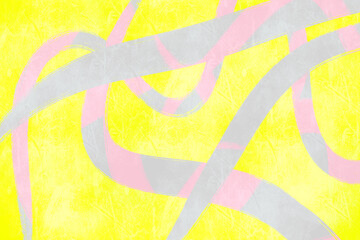 Vibrant Abstract Background with Curved Lines and Pastel Hues