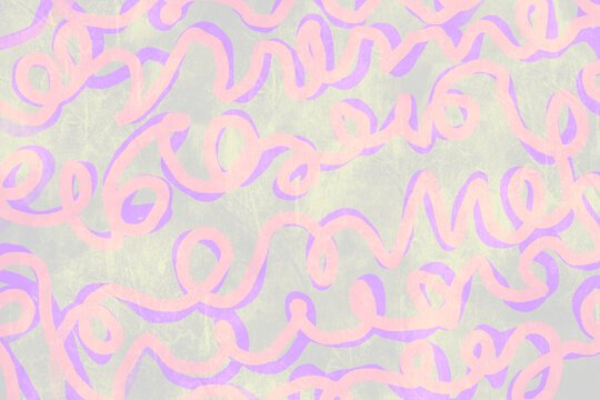 Abstract pastel swirl pattern with soft wavy ribbons