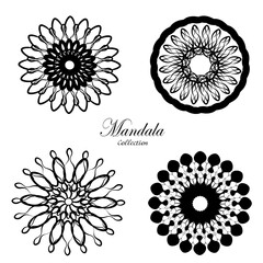 Set of mandala decorative and ornamental design