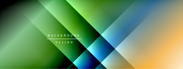 Dynamic shadow lines with gradient colors geometric background