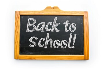 Obraz premium Back to School Classroom Scene with Blackboard