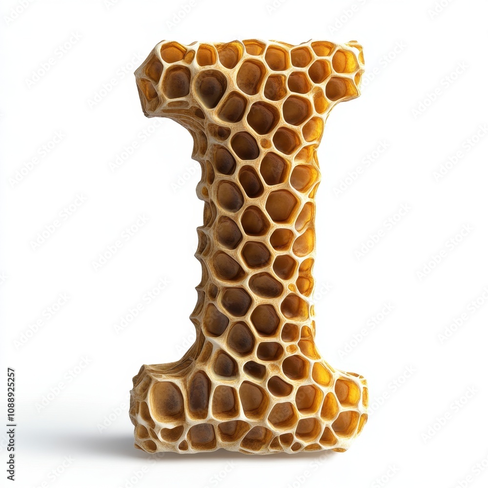 Poster a stylized letter 