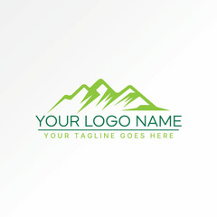 Logo design graphic concept creative premium vector stock image graphic unique mountain mont tree park wildlife iceberg Related green forest adventure