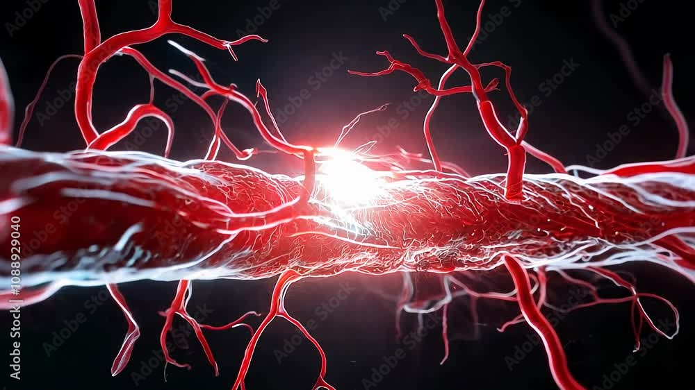 Poster Witness the fascinating world of the nervous system as neural pathways and connections are showcased in stunning detail. Observe how these intricate systems work to influence motion and sensation.