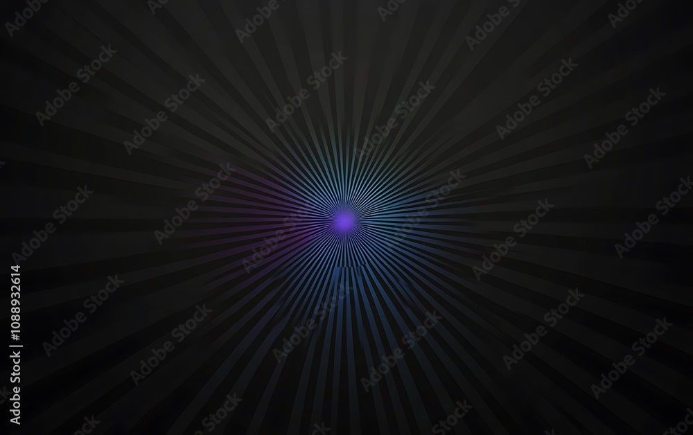 Poster abstract dark background with radiating lines converging to a bright center.