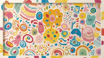 Cheerful Doodles - Backgrounds to Add Fun & Personality to Your Projects, High Quality, Basic Version