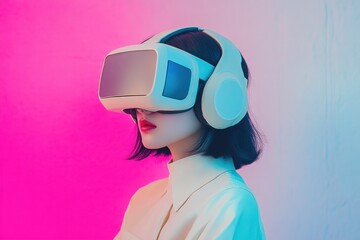 VR-Infused Fashion Portrait with Korean Woman