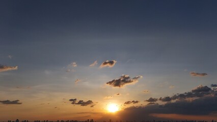 Fototapeta premium sunset in the sky
