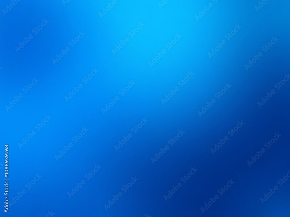 Poster a vibrant blue gradient transitioning smoothly, capturing the essence of depth and richness for the 