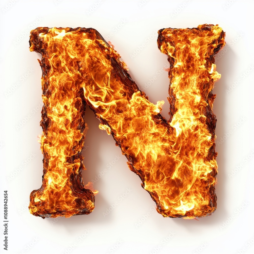 Poster a fiery letter 