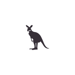 Kangaroo silhouette vector art design