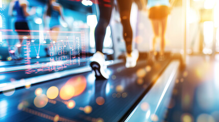 Fototapeta premium Metabolic rate graph showing individual's energy expenditure over time, essential for understanding health and fitness trends.