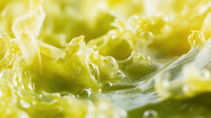 Vibrant Algae Extract Close-Up in Focus