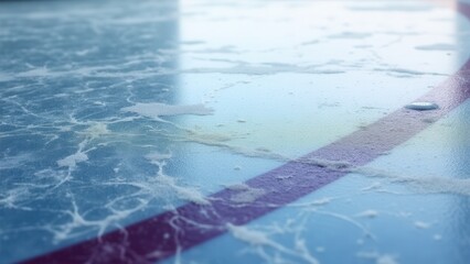 Naklejka premium A detailed cool ice texture mockup showcasing grooves and scratches illuminated by soft lighting.