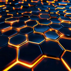 abstract background with hexagons