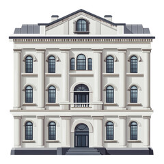 Fototapeta premium PNG Classical building in daylight