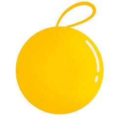 Yellow Christmas balls