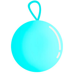 Blue Christmas balls
