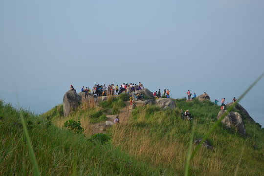 A group of people on Broga hill, Malaysia