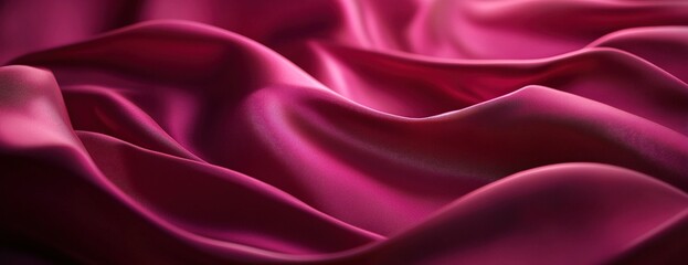 Obraz premium Elegant pink satin fabric with smooth flowing texture.