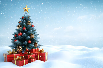 isolated empty christmas background for text