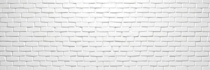 3D herringbone mosaic tiles on white brick wall background, semigloss, polished, background