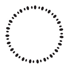 Obraz premium Dotted Circle Frame