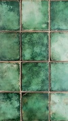 Green Tile Wall Texture - Vintage Ceramic Tiles