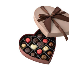 Heart-Shaped Assorted Chocolate Box – Romantic Gourmet Truffles for Special Occasions.