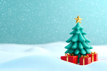 Obraz premium isolated empty christmas background for text