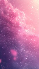 Abstract pink and purple glitter texture background creating a dreamy and magical atmosphere, perfect for fantasy or beauty projects