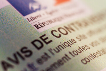 Avis de contravention en macro