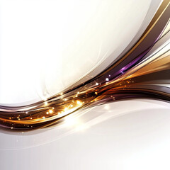 Elegant abstract background with swirling lines and glowing lights