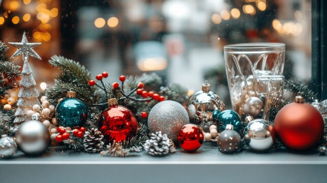 Christmas sale with exclusive winter fashion upscale shopping center